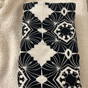 Sunbeam Heated Blanket Electric Microplush Black White Patterned Home Bedding